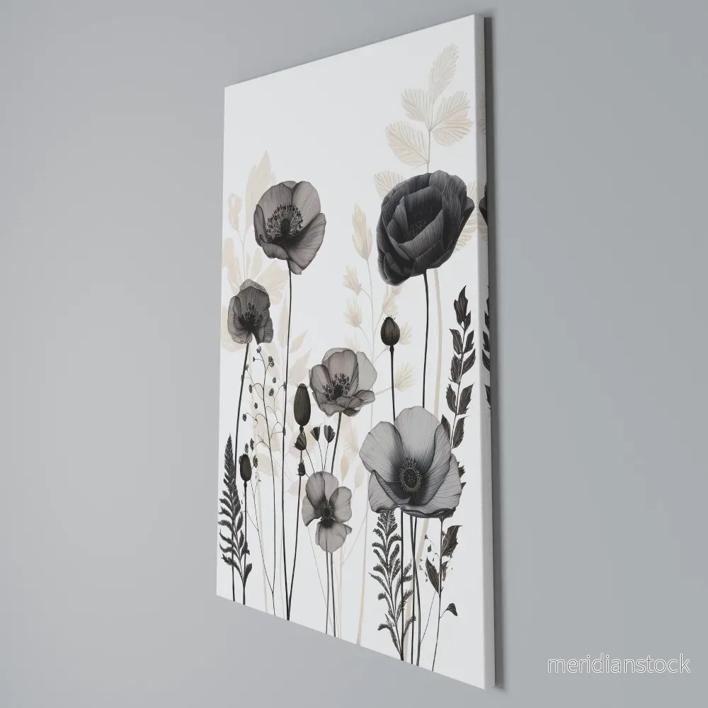 POPPY ALLURE Vertical Canvas Print - Bild 3