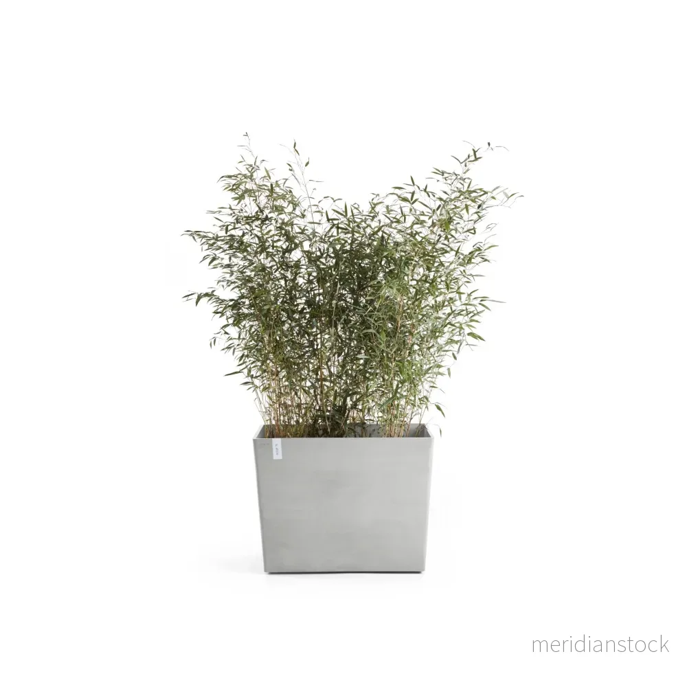 Kruka Paris med hjul 85cm vitgrå