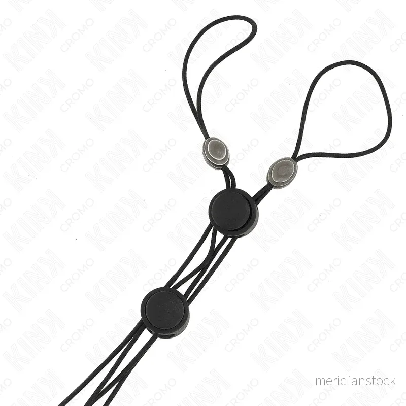 KINK - BLACK DETAIL NIPPLE CLAMPS WITH BLACK ELASTIC