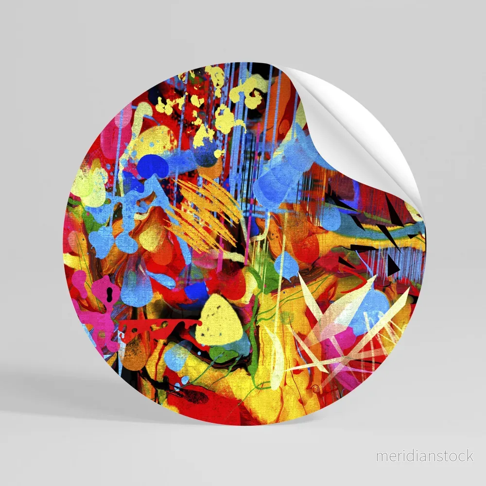 ABSTRACT RHAPSODY Rund väggdekal ABSTRACT RHAPSODY Rund väggdekal