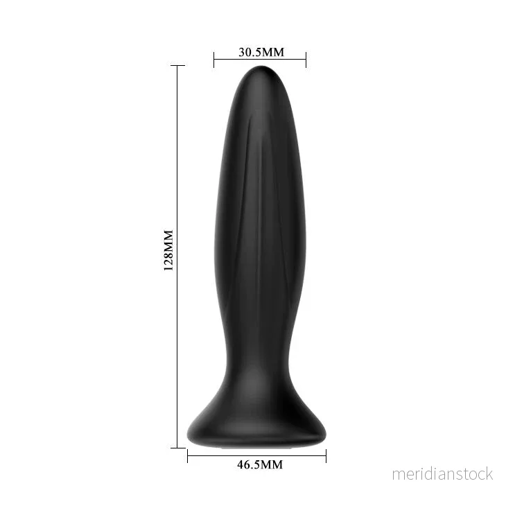 MR PLAY - RECHARGEABLE BLACK VIBRATOR ANAL PLUG - Bild 2