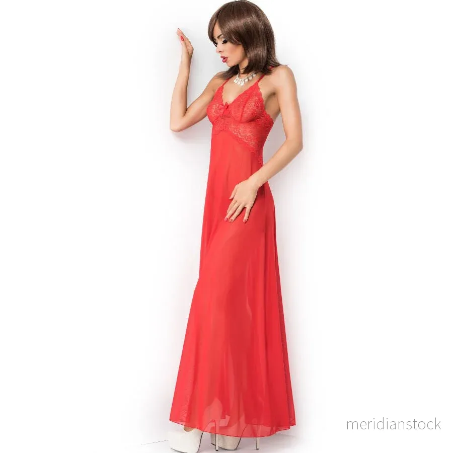 CHILIROSE – CR 3883 BABYDOLL LONG RED S/M CHILIROSE – CR 3883 BABYDOLL LONG RED S/M