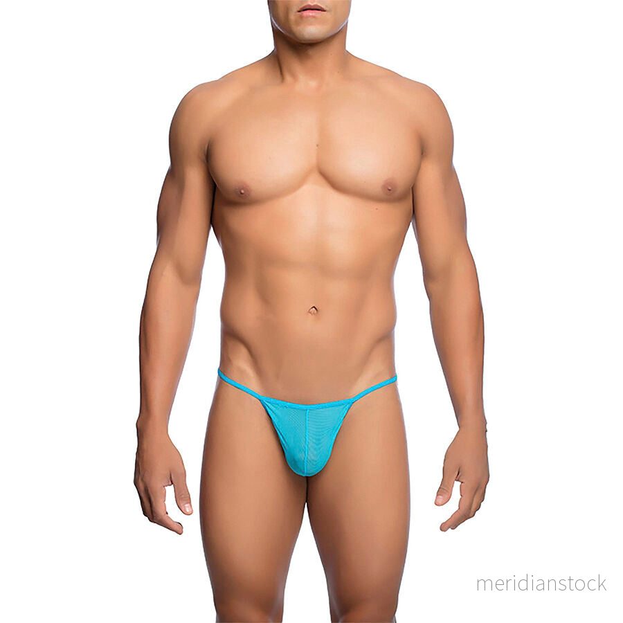MOB - TRANSPARENT T-SHAPED THONG AQUA SIZE L/XL - Bild 2