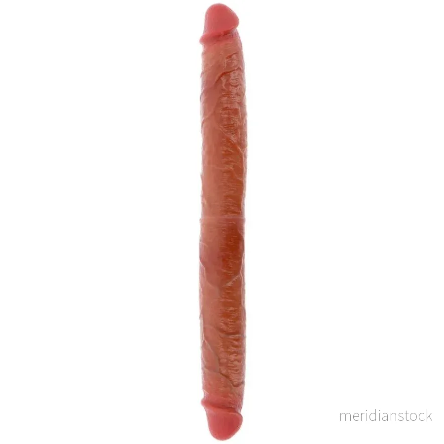 GET REAL - DOUBLE-ENDED SILICONE DILDO CARAMEL 46 CM