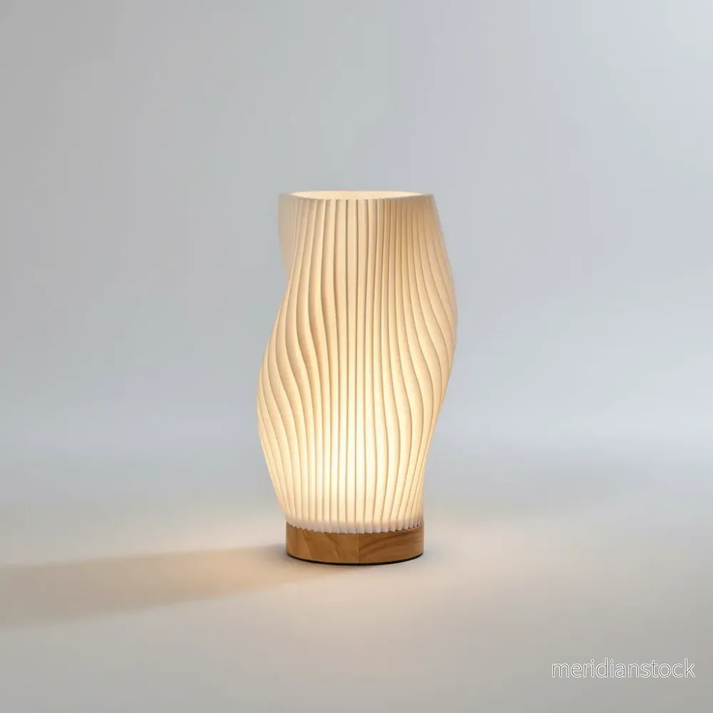 Vågformad bordslampa - GlowRipple - Bild 2
