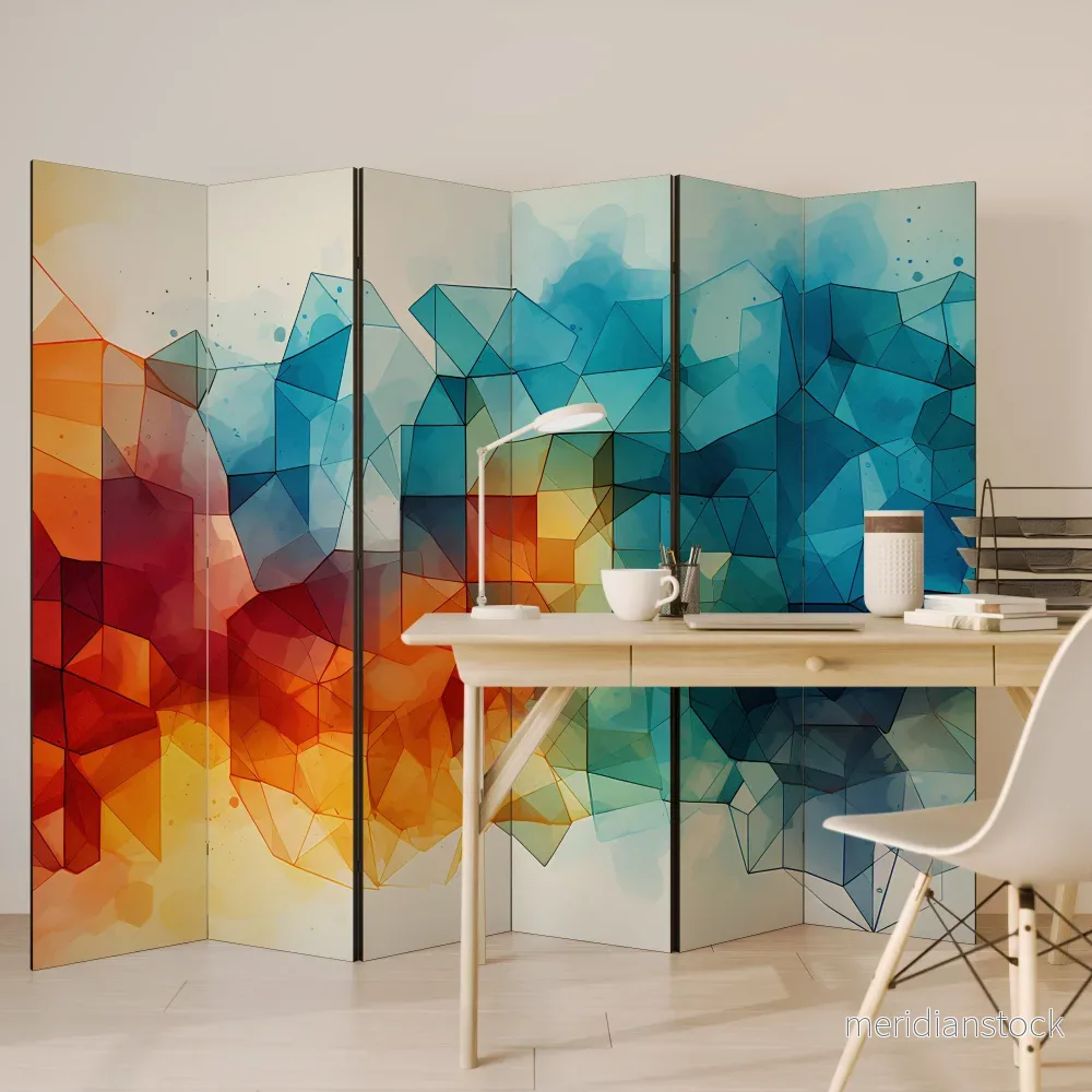 VIBRANT FACETS UNITE Rumsavdelare 6 paneler - Bild 3