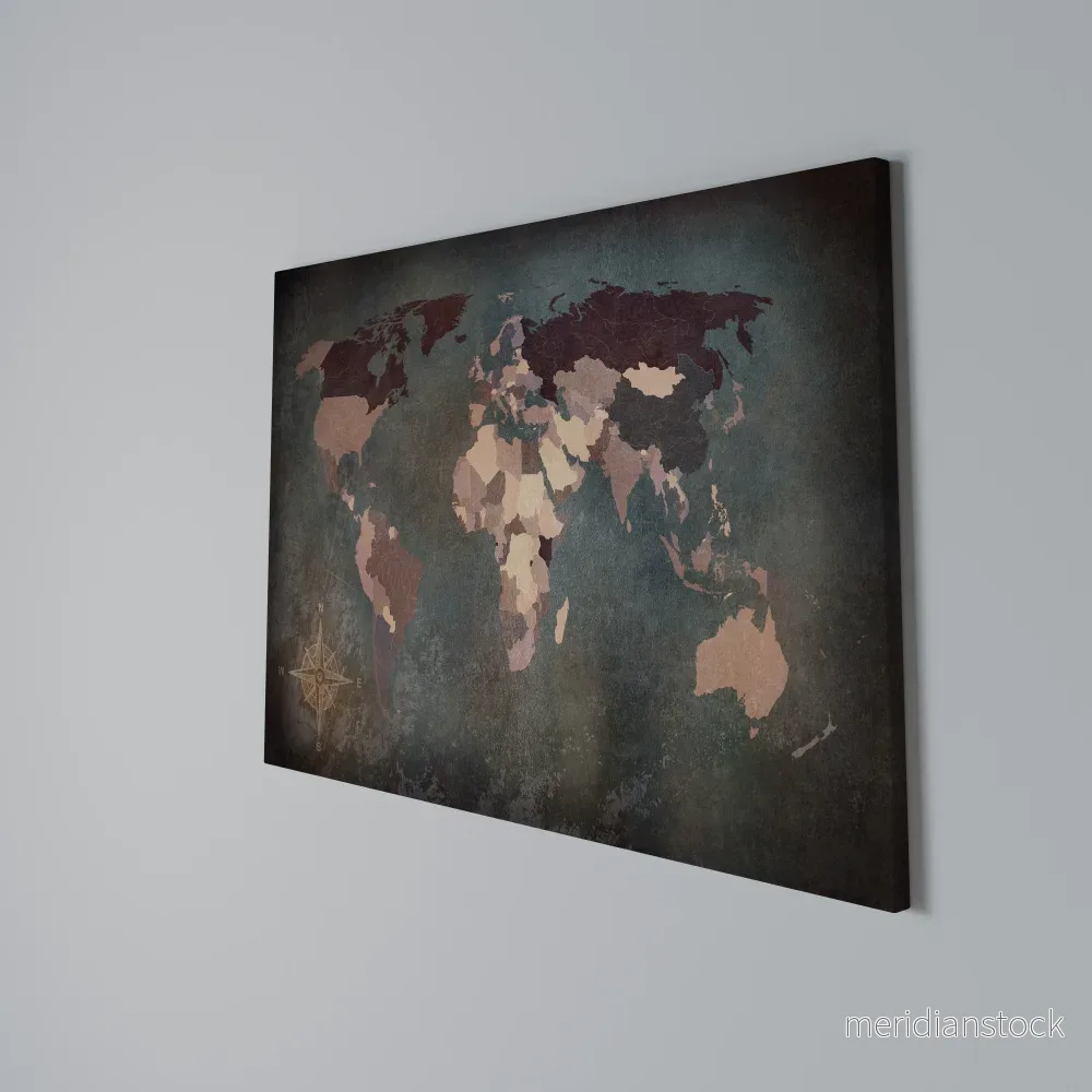 EARTH'S ARTISTIC TESSERAE Horizontal Canvas Print - Bild 3