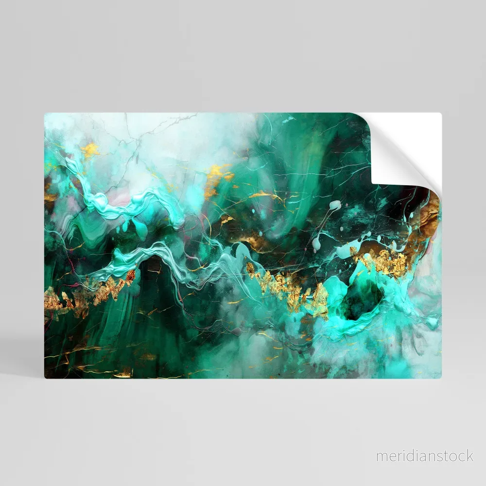 GRACEFUL WAVES Självhäftande Horisontell Poster - Bild 3