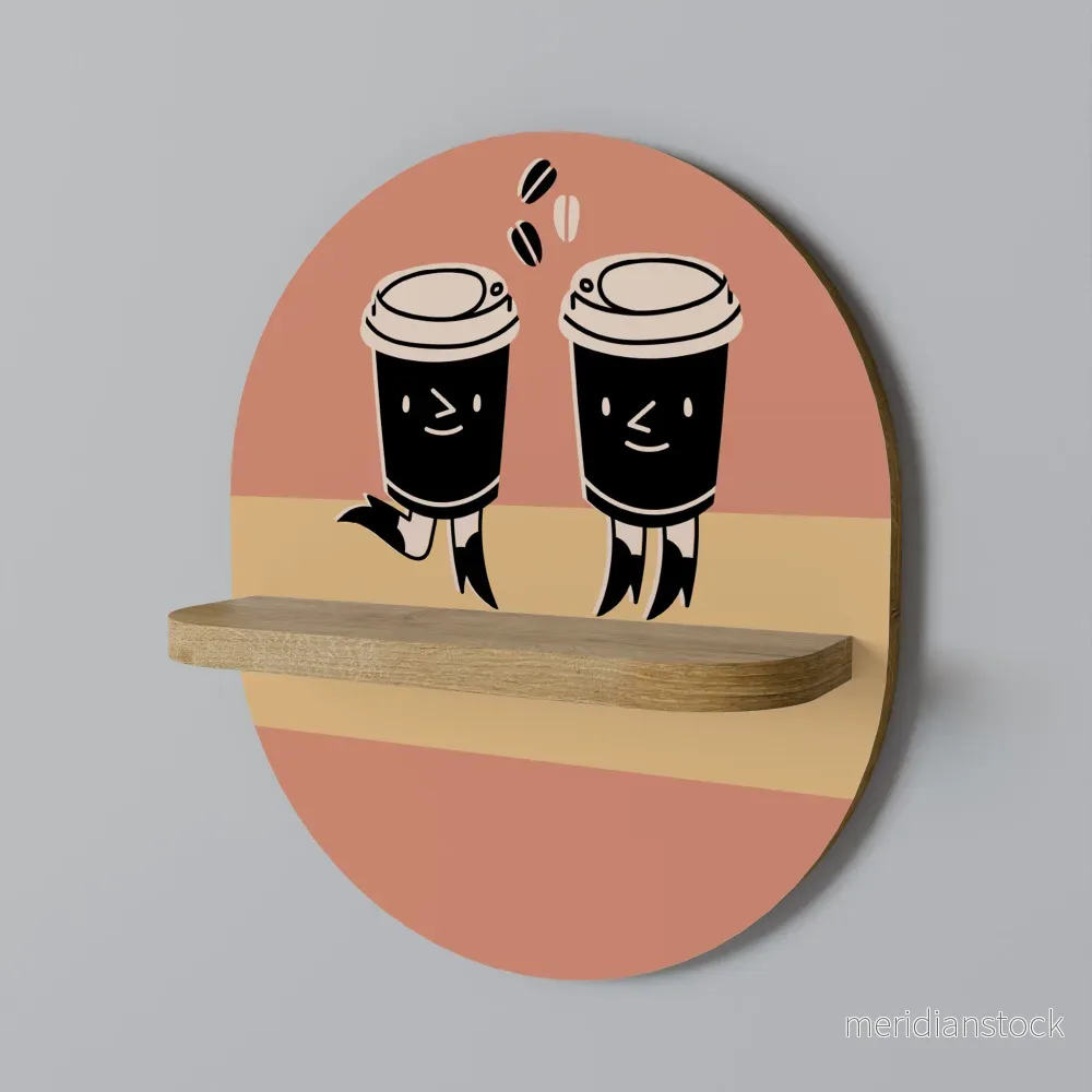 JOYFUL COFFEE Dekorationshylla - Bild 2