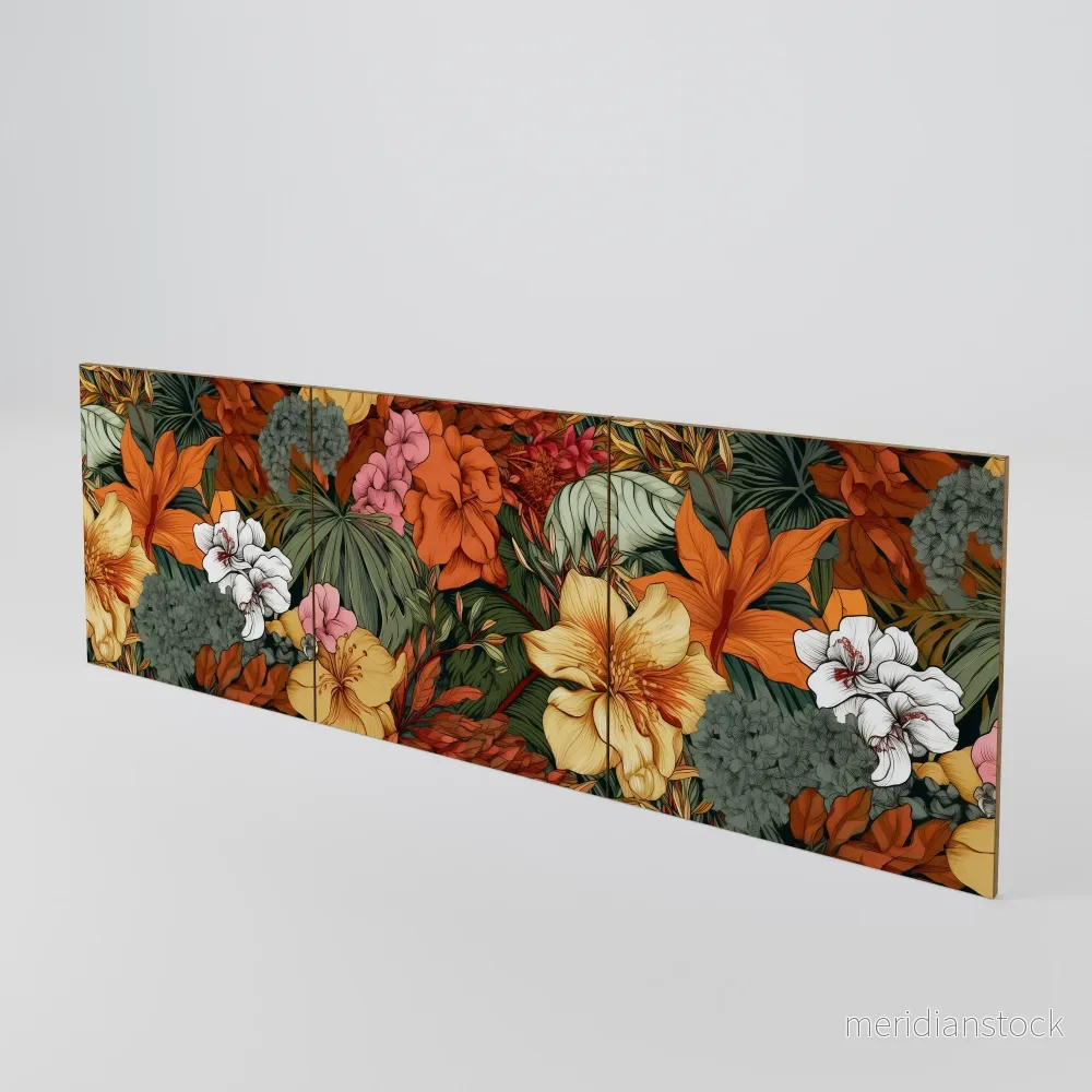RADIANT FLORA Luckset med 3 dörrar till sideboard RADIANT FLORA Luckset med 3 dörrar till sideboard