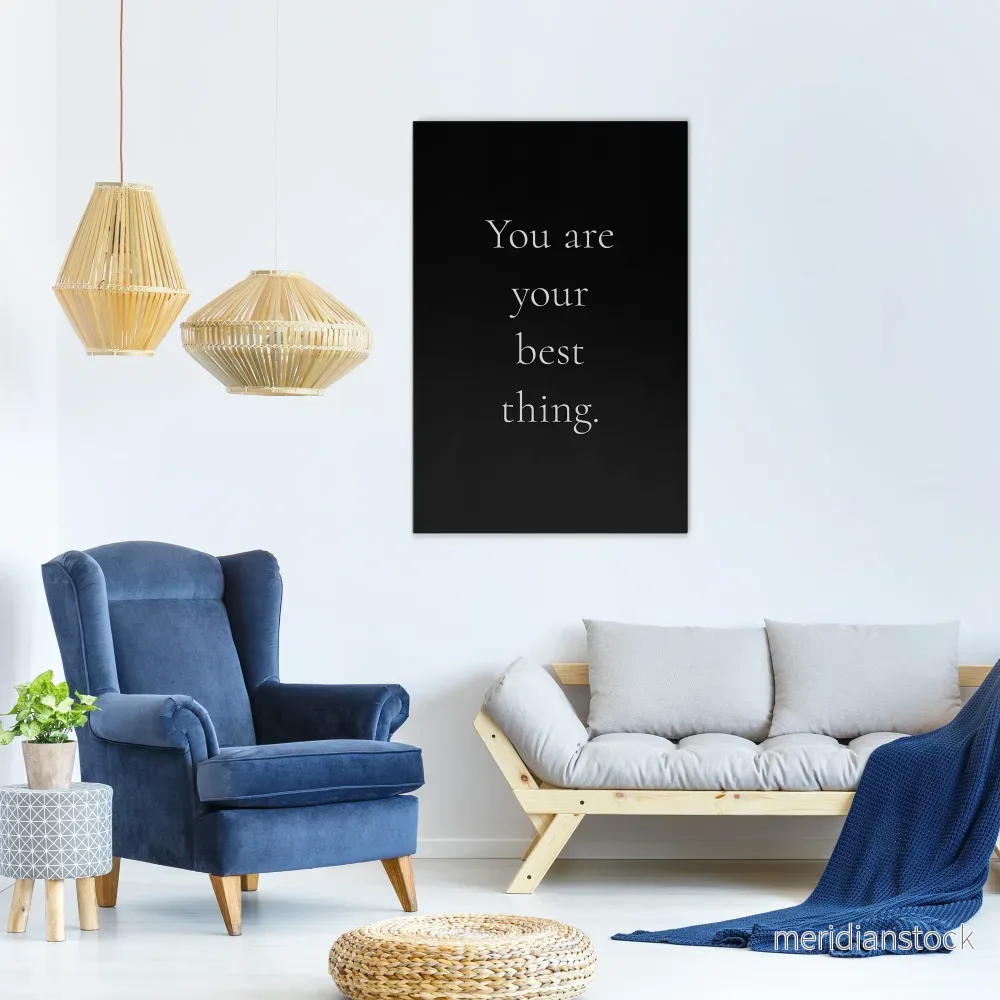 YOU ARE YOUR BEST THING Vertical Canvas Print - Bild 2
