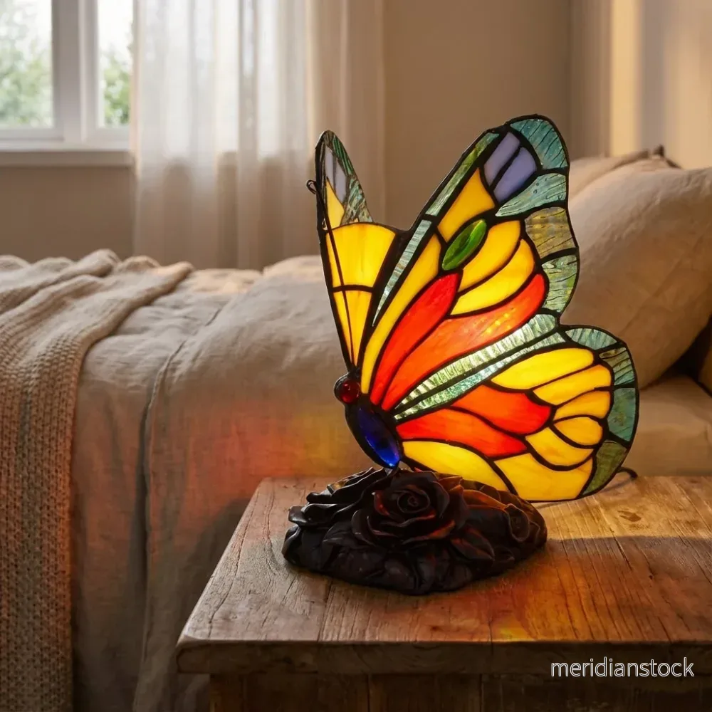 Lampa i glasmosaikstil – Aurelfly Lampa i glasmosaikstil – Aurelfly