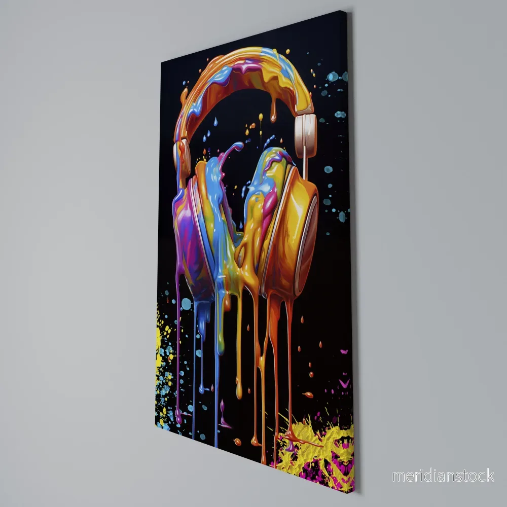 MUSIC IS MY EXTASY Vertical Canvas Print - Bild 3