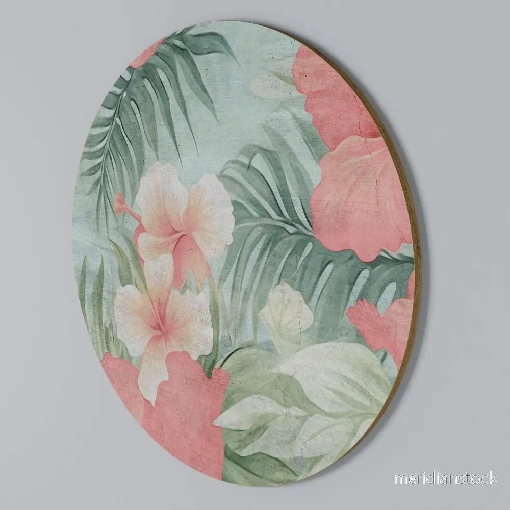 HAWAIIAN SPIRIT Rund väggdekor