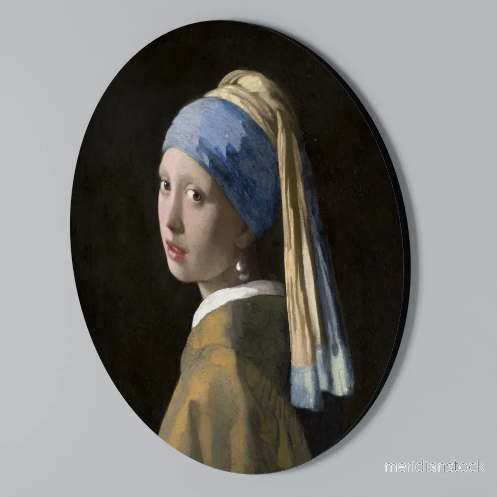 GIRL WITH A PEARL EARING Rund väggdekor - Bild 2
