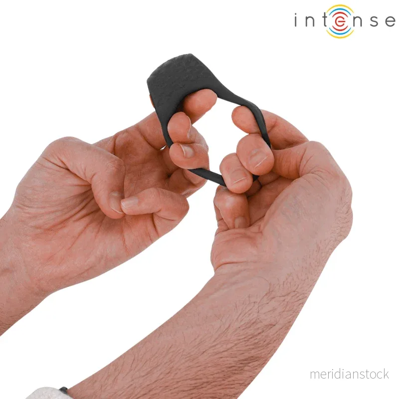 INTENSE - CLOVER VIBRATOR PENIS RING 10 VIBRATIONS BLACK