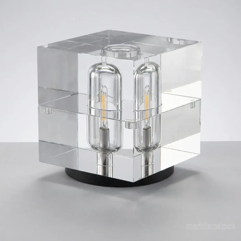 Modern kubformad bordslampa – Crystalix - Bild 2