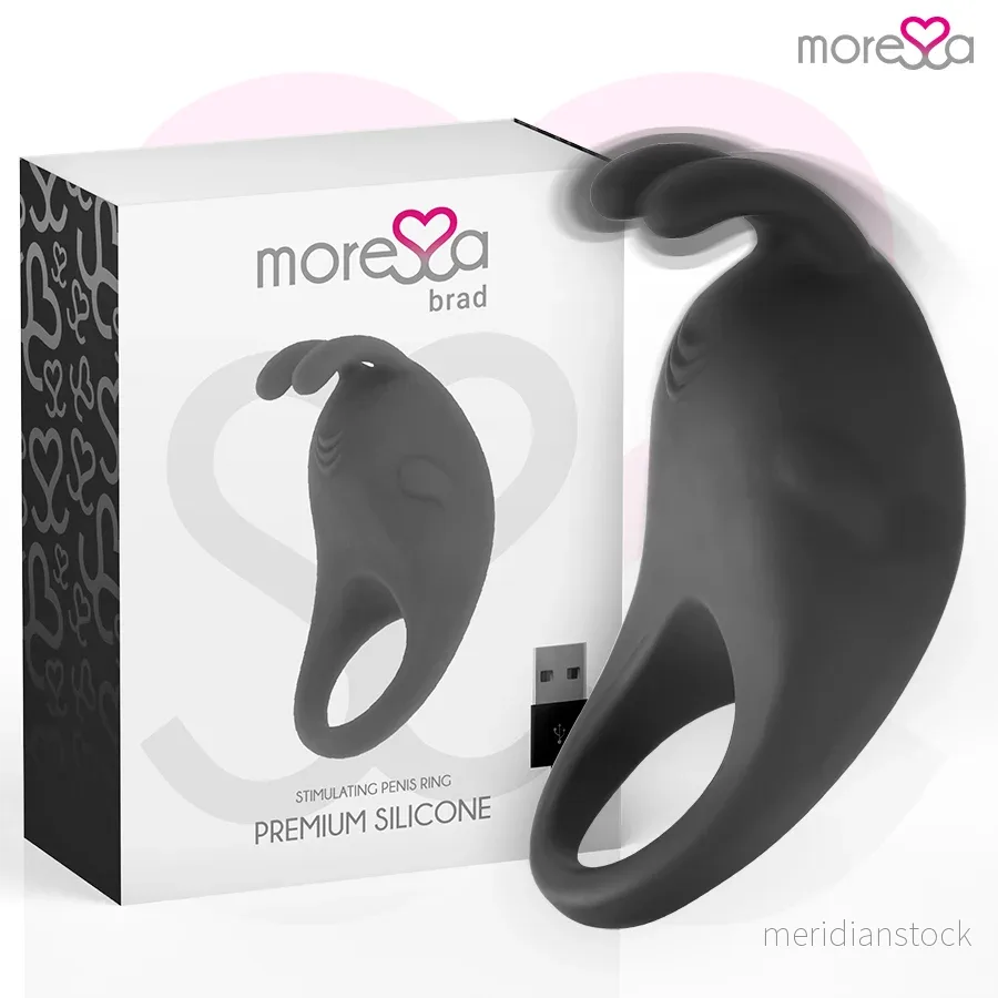 MORESSA - BRAD PREMIUM SILICONE RECHARGEABLE BLACK