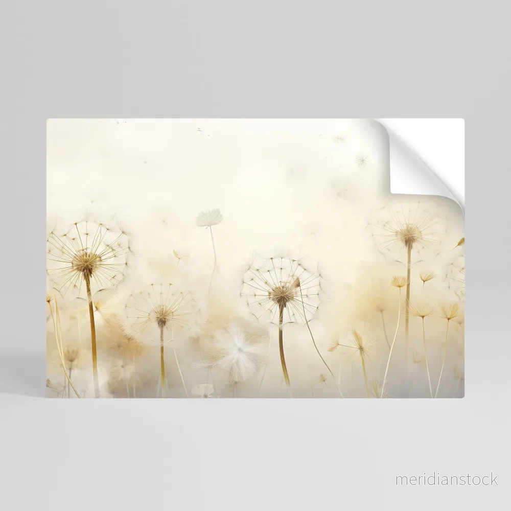 DREAMY DANDELION FIELDS Självhäftande Horisontell Poster DREAMY DANDELION FIELDS Självhäftande Horisontell Poster