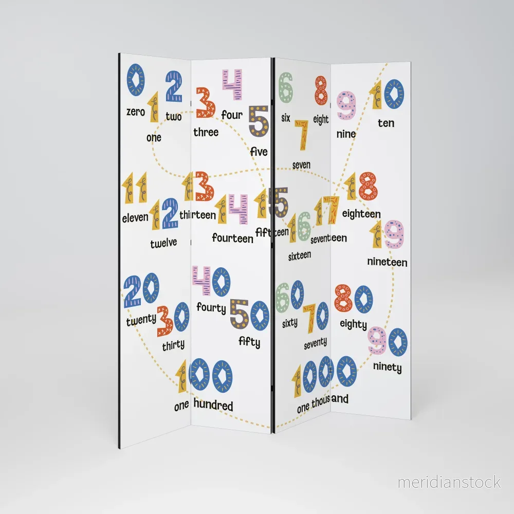 COUNTING LESSON Rumsavdelare 4 paneler