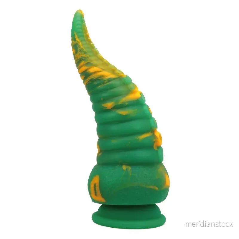 POWER MONSTERS - ABYSSAL COLOSSUS BICOLOR FANTASY SILICONE DILDO 22.5 CM Ø 6 CM - Bild 2