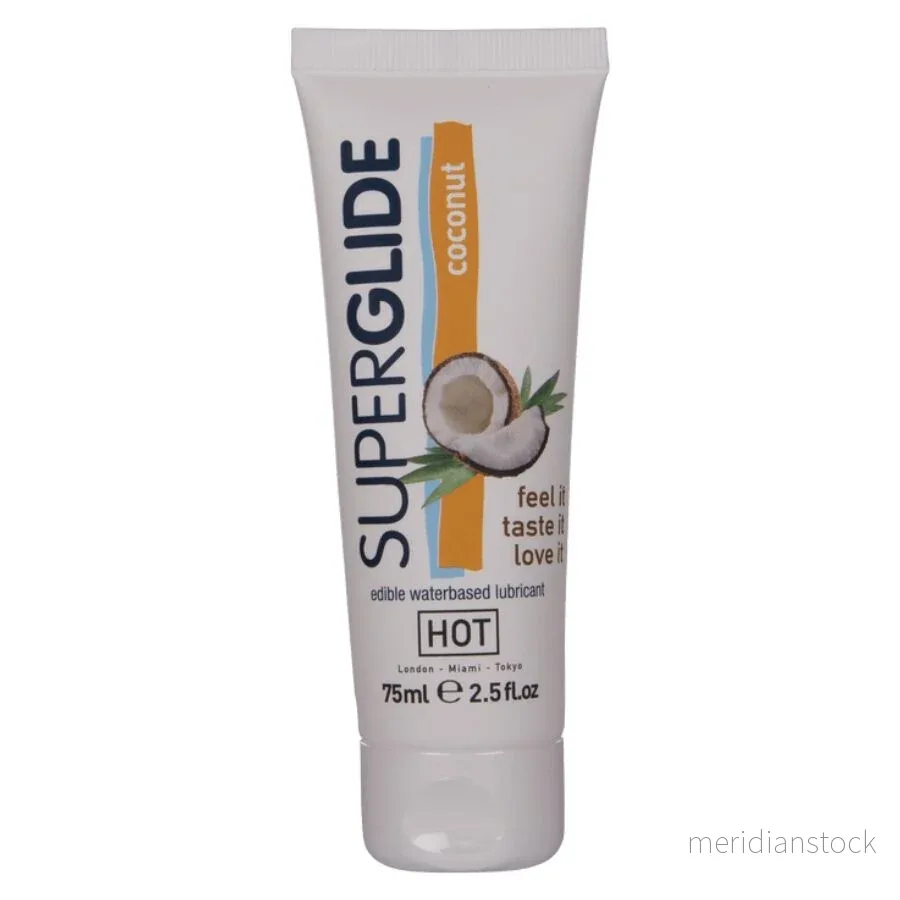 HOT - SUPERGLIDE EDIBLE LUBRICANT WATERBASED COCONUT 75 ML