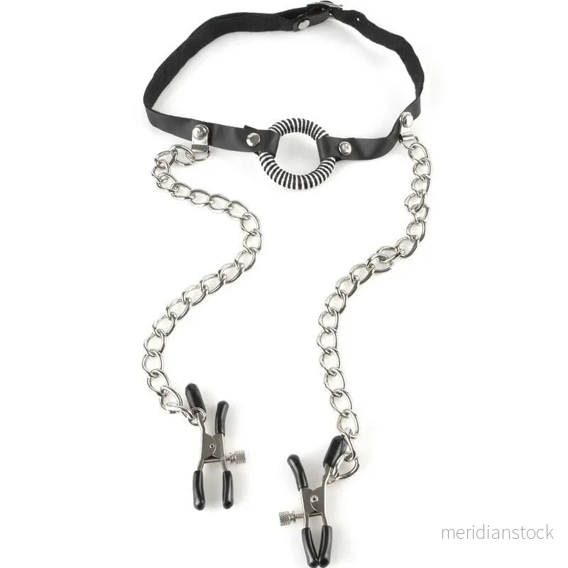 FETISH FANTASY SERIES - GAG WITH NIPPLE CLAMPS - Bild 3