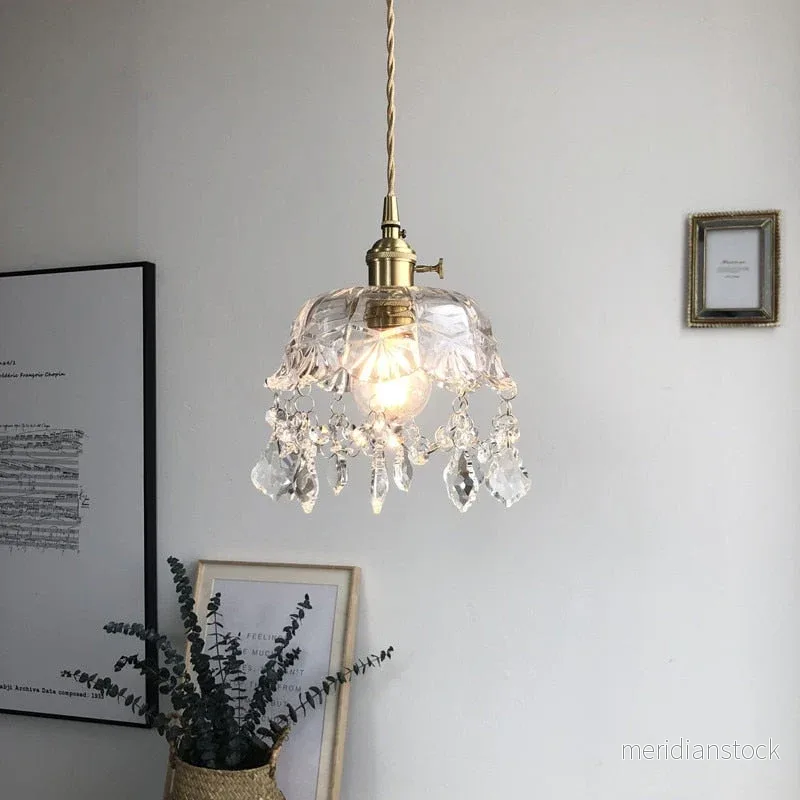 Stilren kristallhängande lampa – Elara - Bild 3