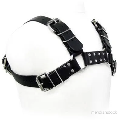 LEATHER BODY - BLACK BULL DOG HARNESS - Bild 2