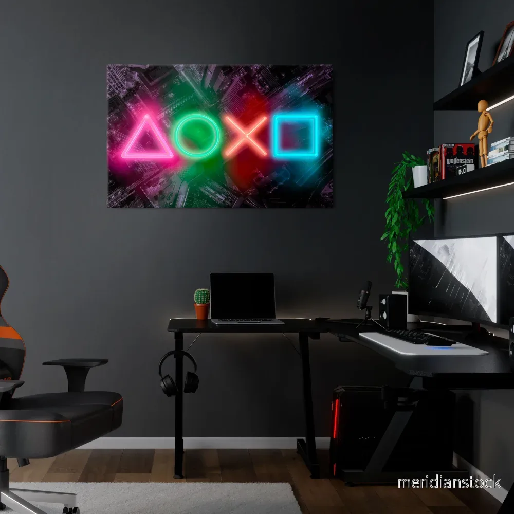 CYBERPUNK CHRONICLE Horizontal Canvas Print