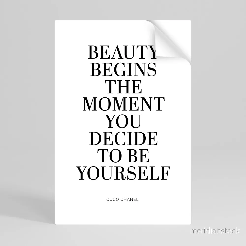 BEAUTY REDEFINED Självhäftande Vertikal Poster - Bild 2