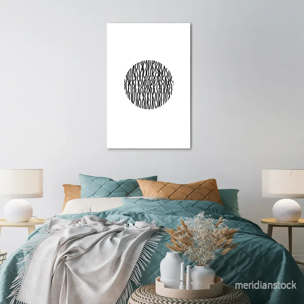 LUNA LINES Vertical Canvas Print - Bild 2
