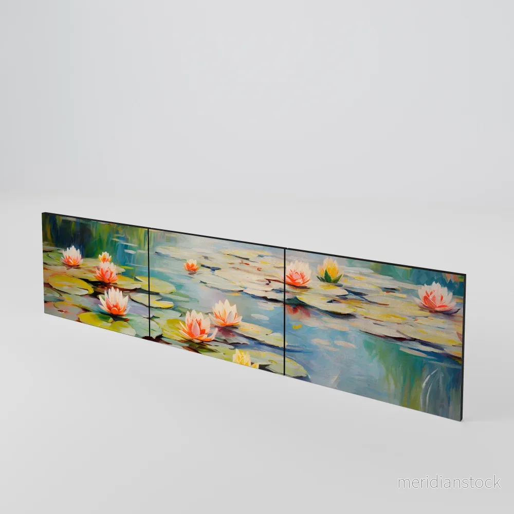 BLOOMING WATERS Luckset med 3 dörrar till TV-bänk - Bild 2