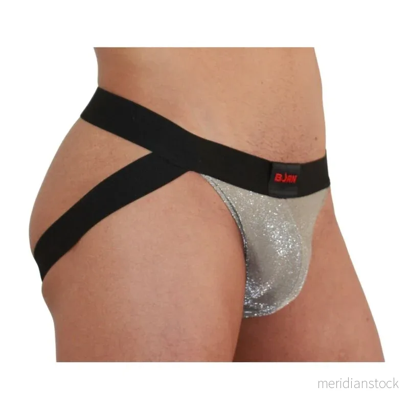 BURN - 001 JOCK SHINY BEIGE / BLACK S - Bild 3