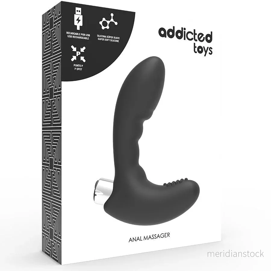 ADDICTED TOYS - PROSTATIC VIBRATOR RECHARGEABLE MODEL 4 - BLACK - Bild 3