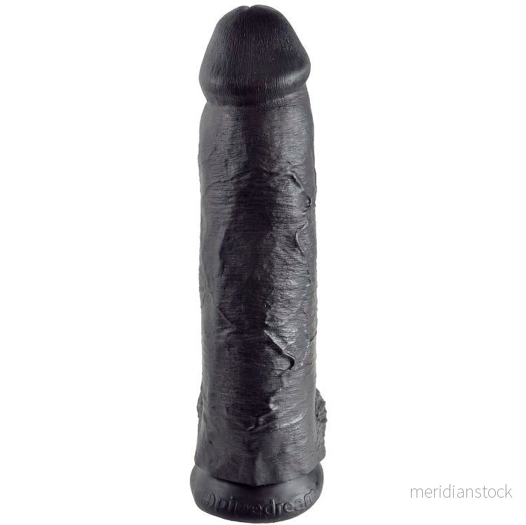 KING COCK - DILDO BLACK WITH BALLS 30.48 CM - Bild 2