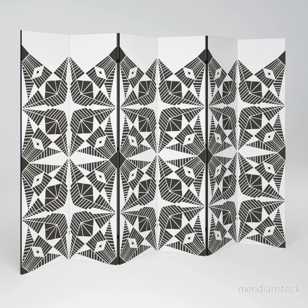 MONOCHROME NEXUS Rumsavdelare 6 paneler