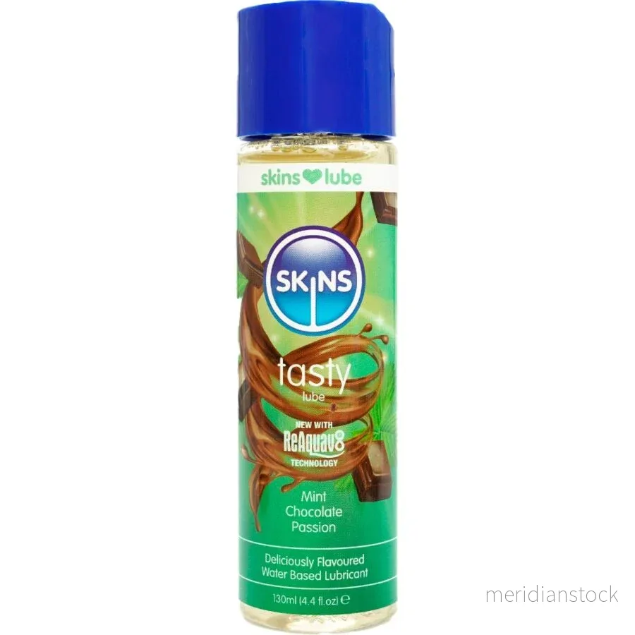 SKINS - TASTY WATER-BASED LUBRICANT MINT & CHOCOLATE 130 ML