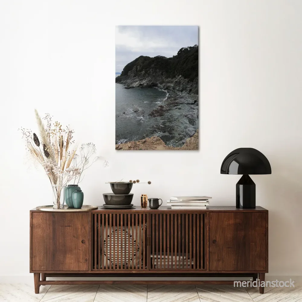 STONE MELODY AT SEA Vertical Canvas Print - Bild 2