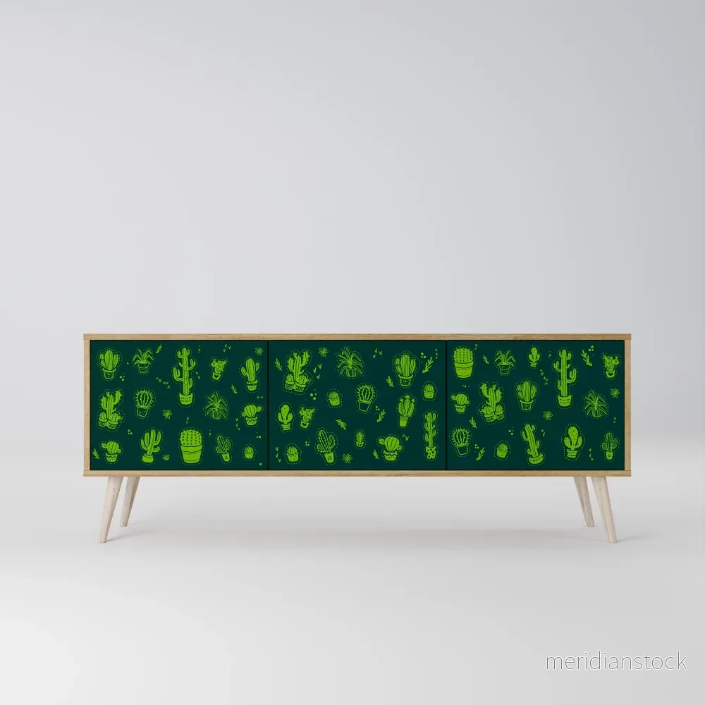 DESERT GREEN TV-bänk med 3 dörrar - Bild 2