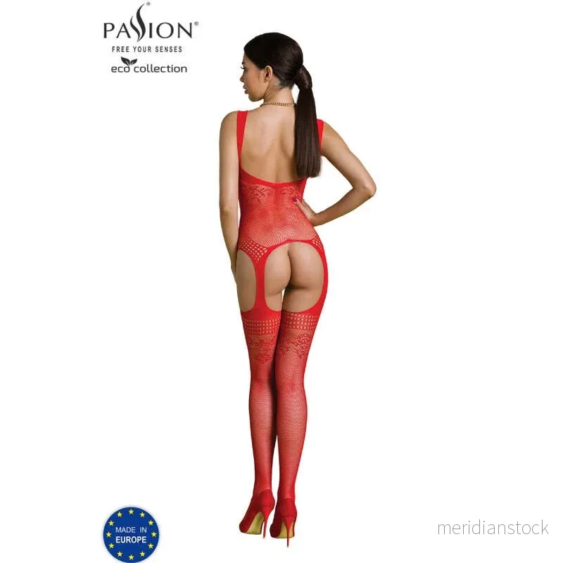 PASSION - ECO COLLECTION BODYSTOCKING ECO BS008 BLACK - Bild 2