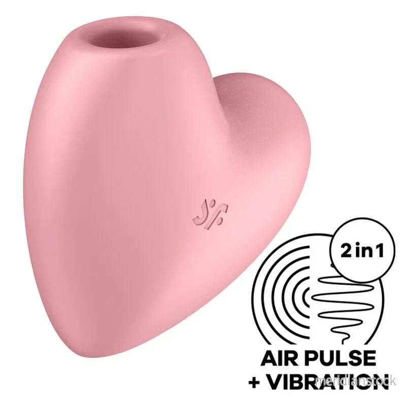 SATISFYER - CUTIE HEART AIR PULSE STIMULATOR & VIBRATOR BLUE - Bild 2
