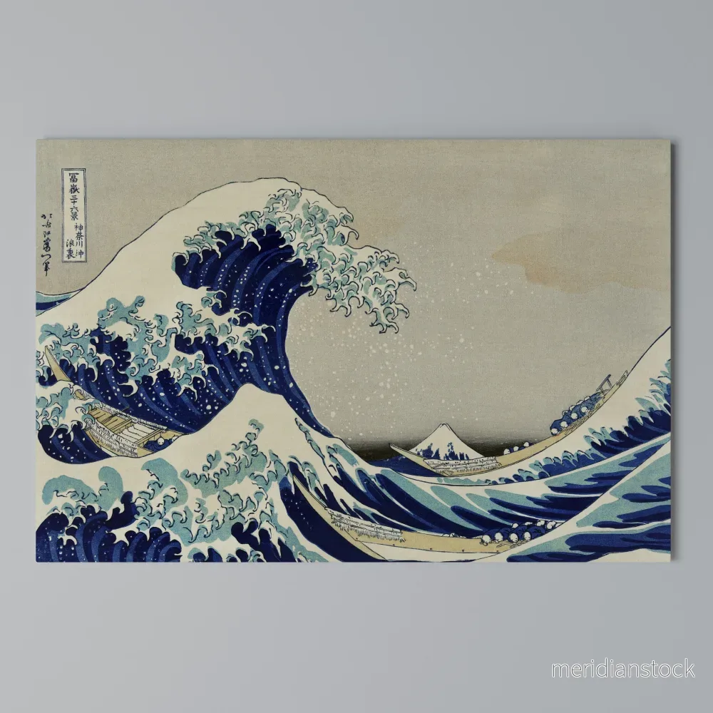 THE GREAT WAVE Horizontal Canvas Print - Bild 3