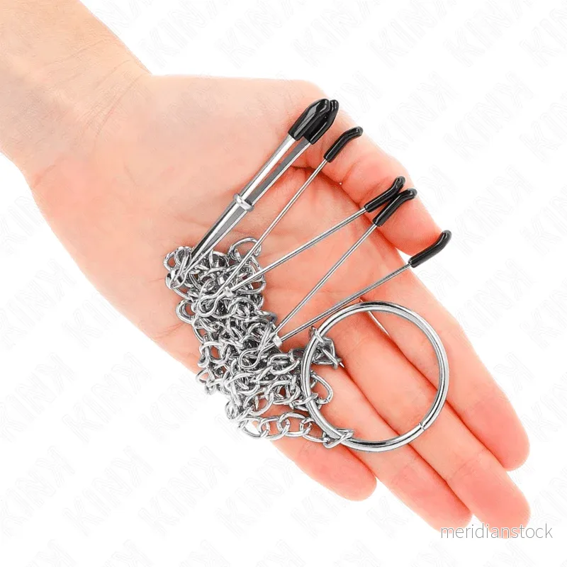 KINK - TRIPLE NIPPLE AND CLIT CLAMPS WITH CHAIN MODEL 1 - Bild 2