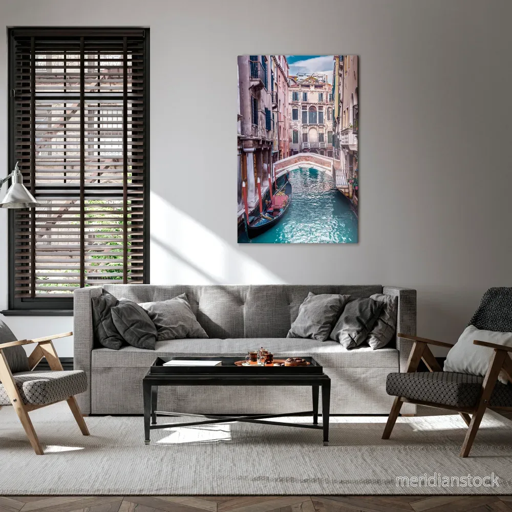 GONDOLA GLIDE Vertical Canvas Print - Bild 2