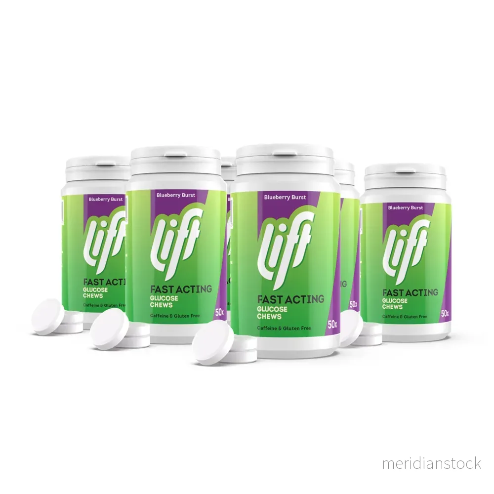Druvsocker LIFT Blåbär Refill 6-pack