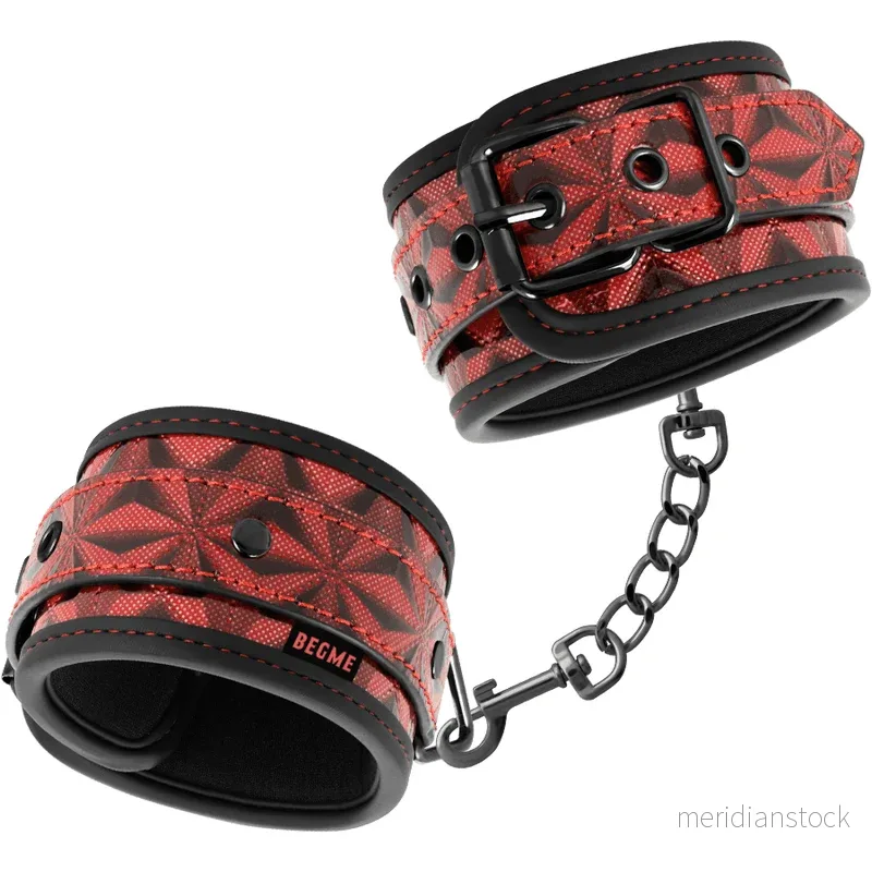 BEGME - RED EDITION PREMIUM HANDCUFFS WITH NEOPRENE LINING - Bild 3