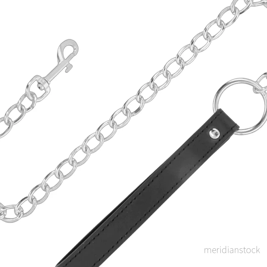DARKNESS - COMFORTABLE POSTURE NECKLACE WITH LEATHER CHAIN - Bild 2