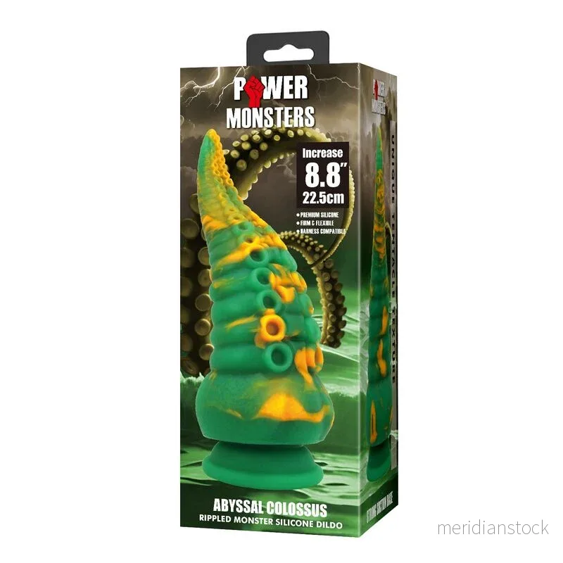 POWER MONSTERS - ABYSSAL COLOSSUS BICOLOR FANTASY SILICONE DILDO 22.5 CM Ø 6 CM - Bild 3