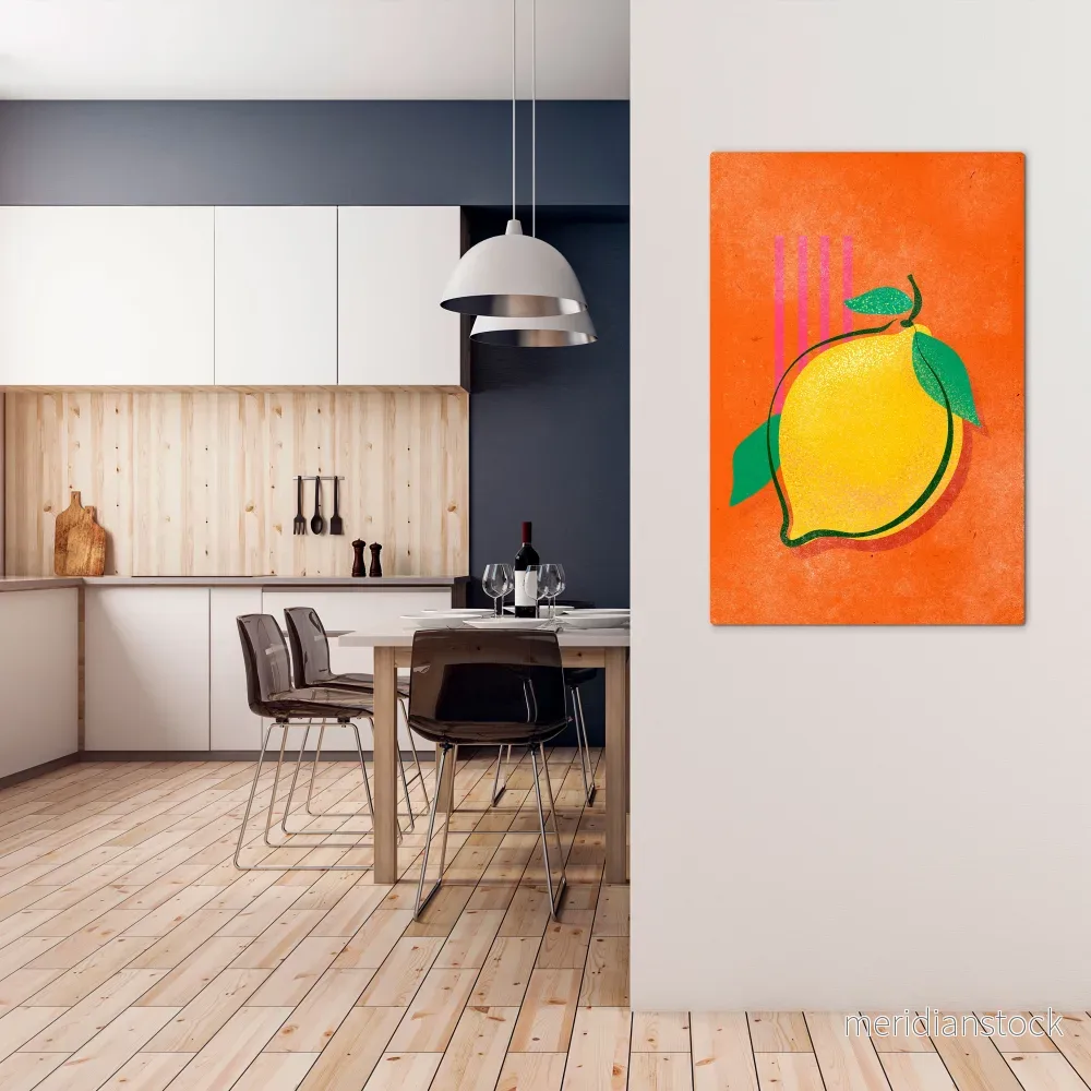 LUSCIOUS LEMON Vertical Canvas Print